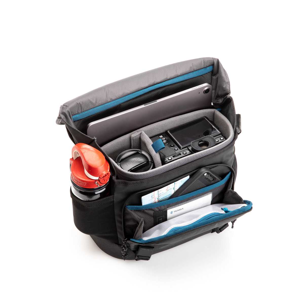 Schoudertas DNA 9 Slim - zwart - Afbeelding 5