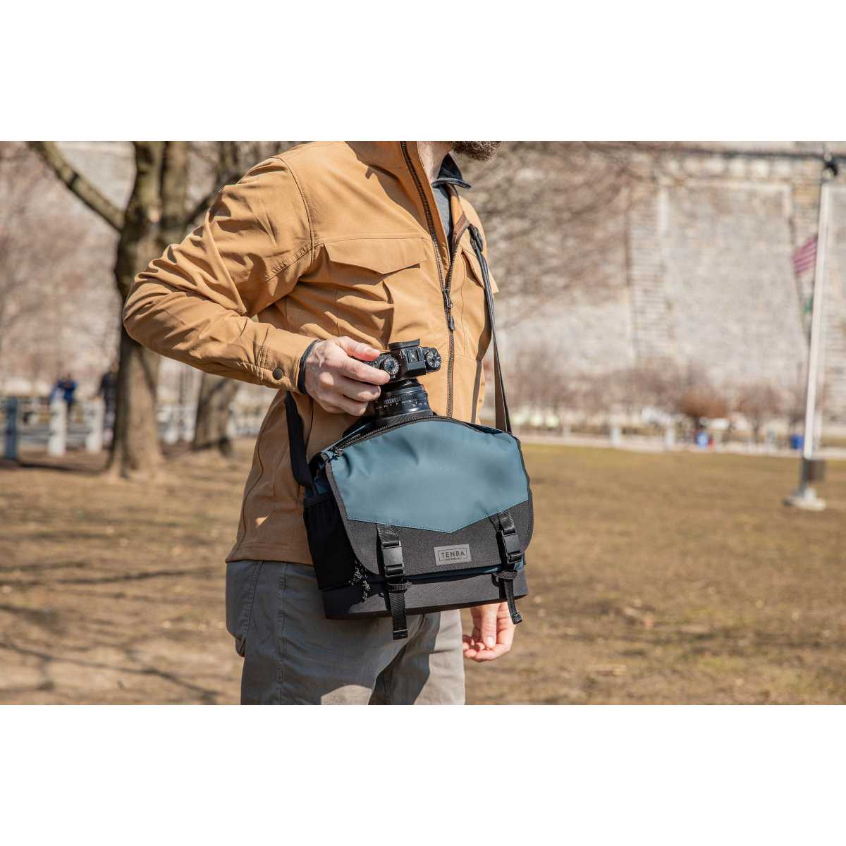 Schoudertas DNA 9 Slim - blauw - Afbeelding 13